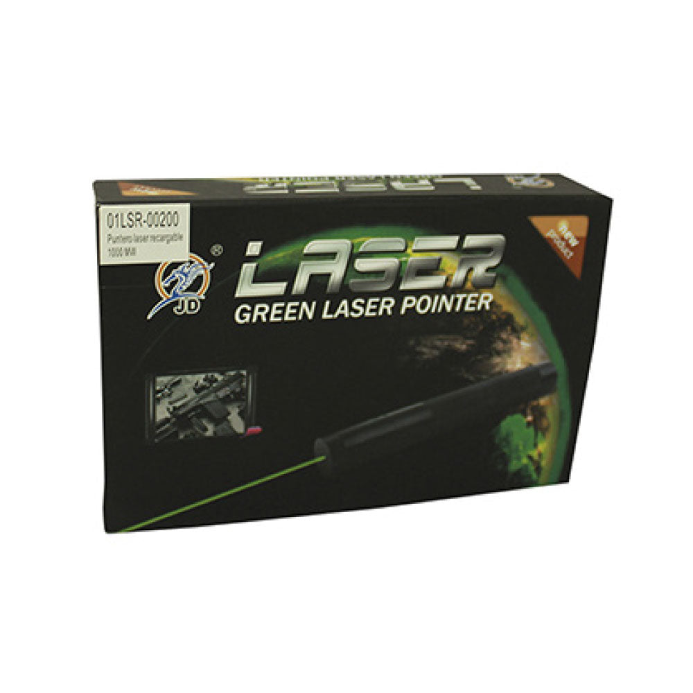Puntero laser luz verde 500 mW recargable 01LSR00200