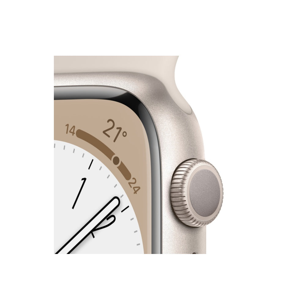 Apple Watch S8 GPS 45 mm Correa deportiva blanco