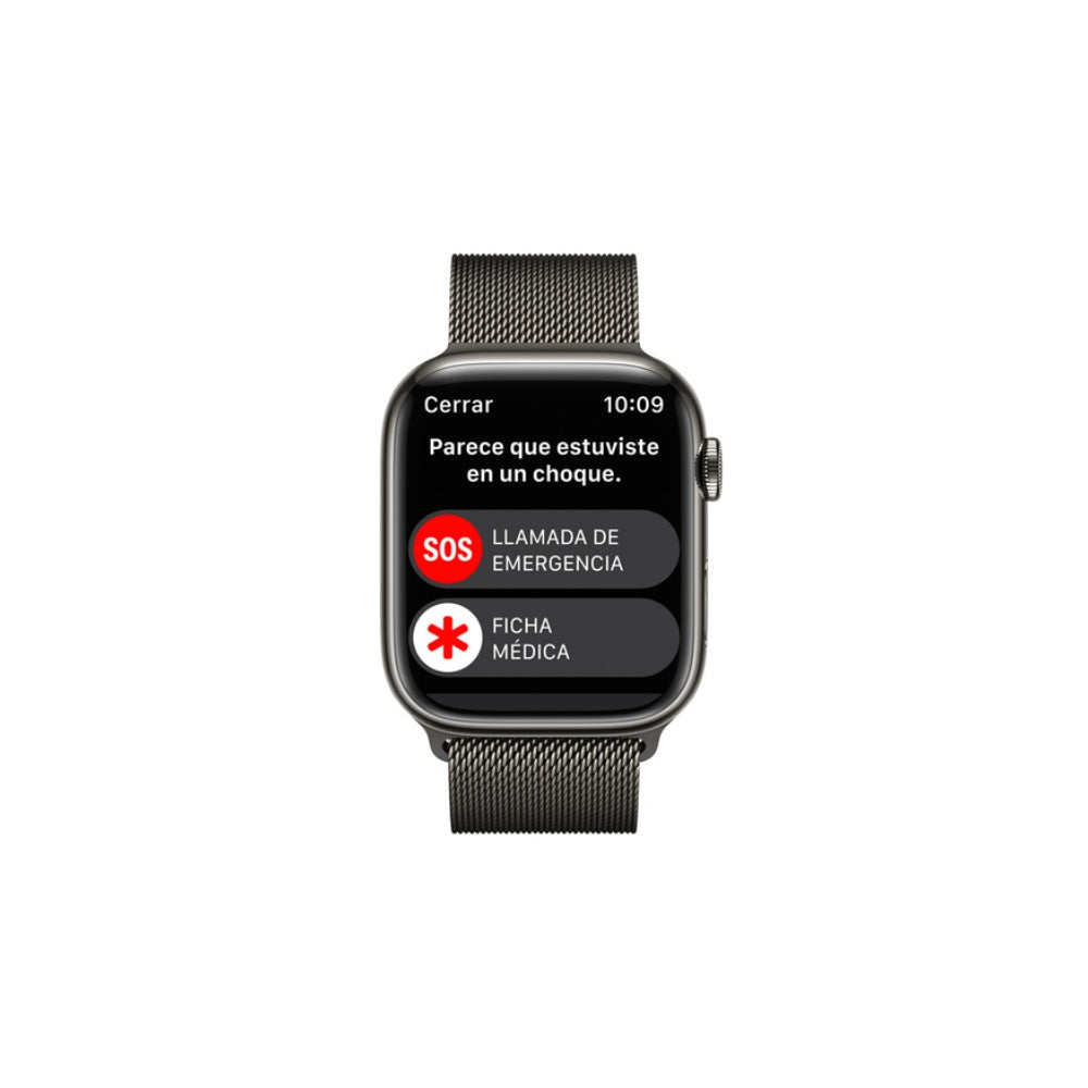 Apple Watch S8 GPS+Cellular 45mm case y correa grafito