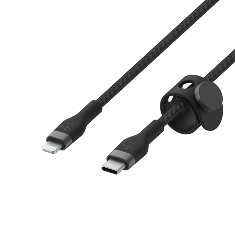 Cable Belkin Pro flex USB C a Ligthing 2mt Negro