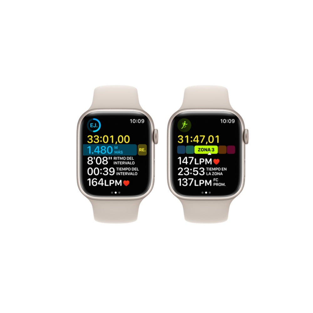 Apple Watch S8 GPS 45 mm Correa deportiva blanco