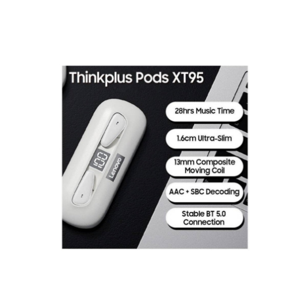 Audifonos Lenovo XT95 Thinkplus TWS In Ear Bluetooth Blanco