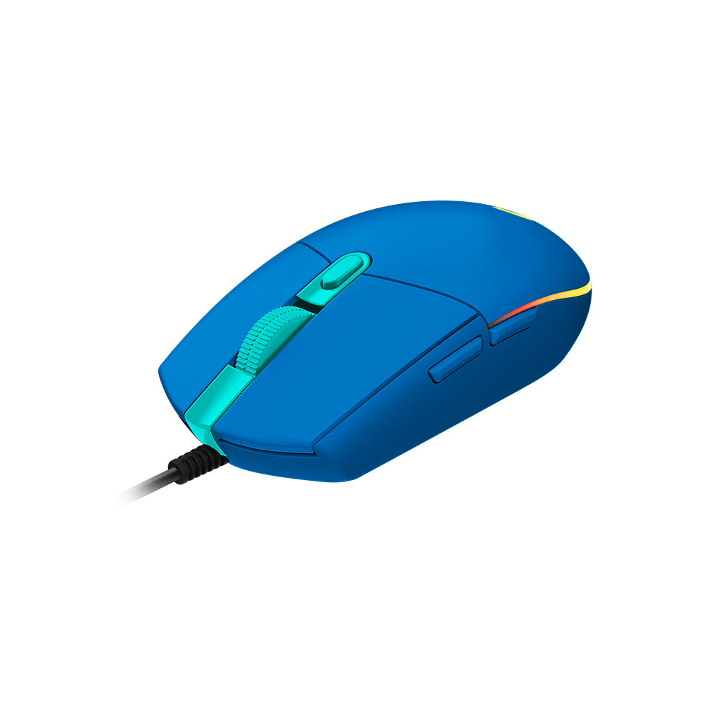 Mouse gamer Logitech G203 Lightsync 8000 DPI 6 botones Azul