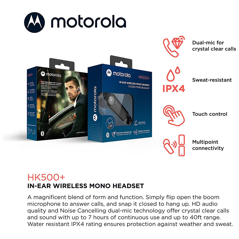 Audifonos Mono Motorola HK500 In Ear Bluetooth Manos libre