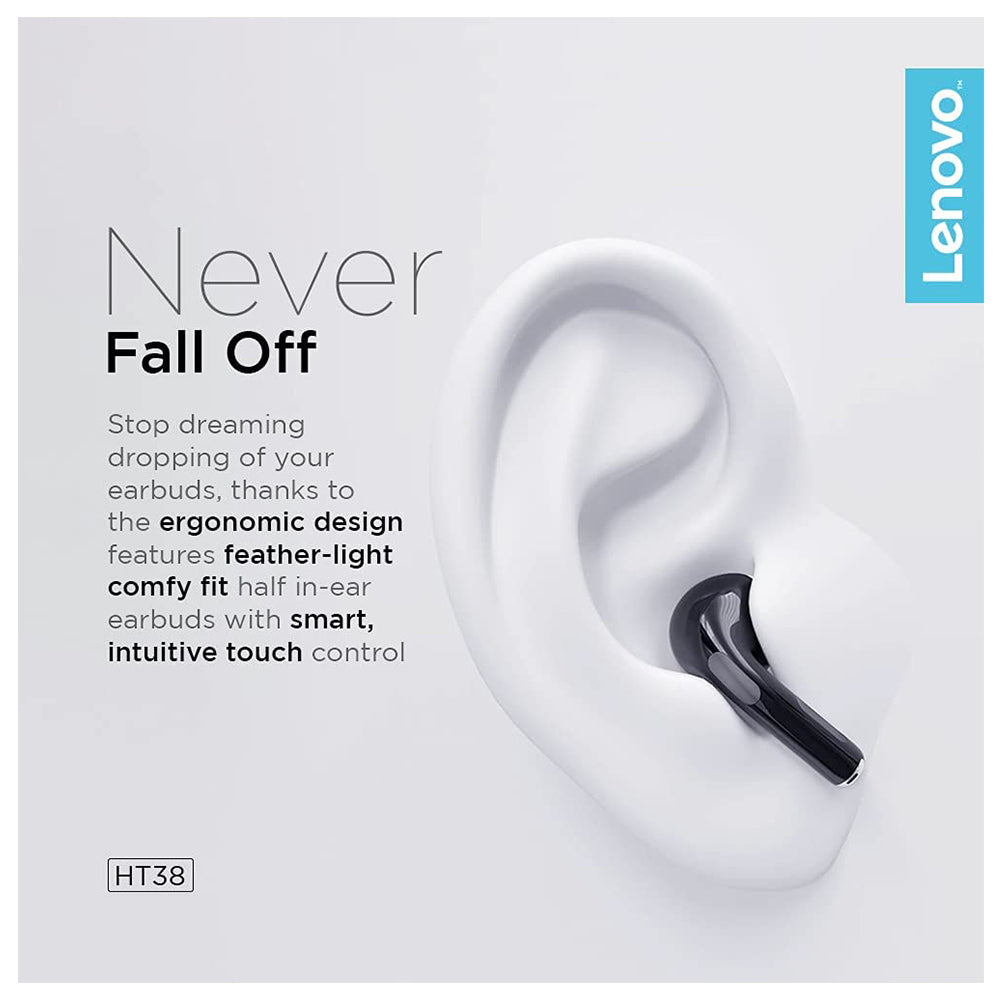 Audifonos Lenovo HT38 In Ear Bluetooth TWS Negro