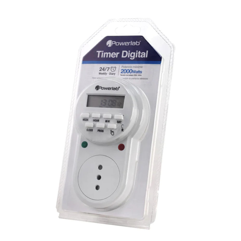 Temporizador digital Powerlab 9235 Timer programable semanal