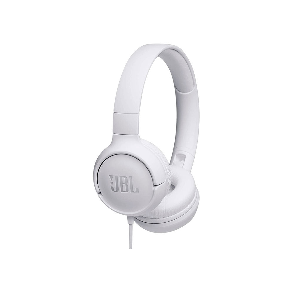 Audífonos Jbl Tune T500 Pure Bass On ear Con Cable Blanco