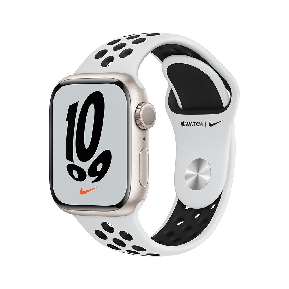 Apple Watch Series 7 Nike GPS 41mm Caja de Aluminio Blanco Estelar