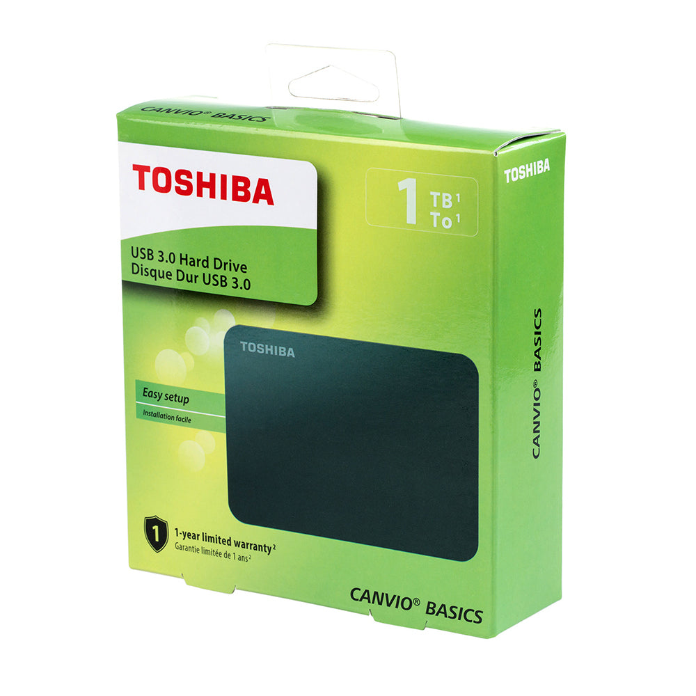 Disco Duro Externo Toshiba 1TB Canvio Basics 2.5 Pulgadas