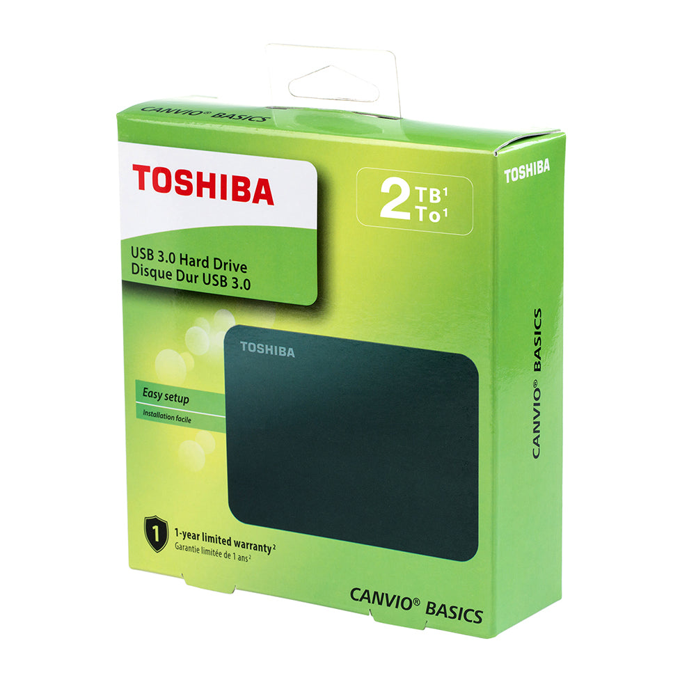 Disco Duro Externo Toshiba 2TB Canvio Basics 2.5 Pulgadas
