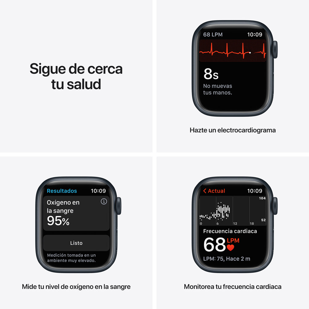 Apple Watch Nike S7 GPS 41 mm Correa deportiva Negra