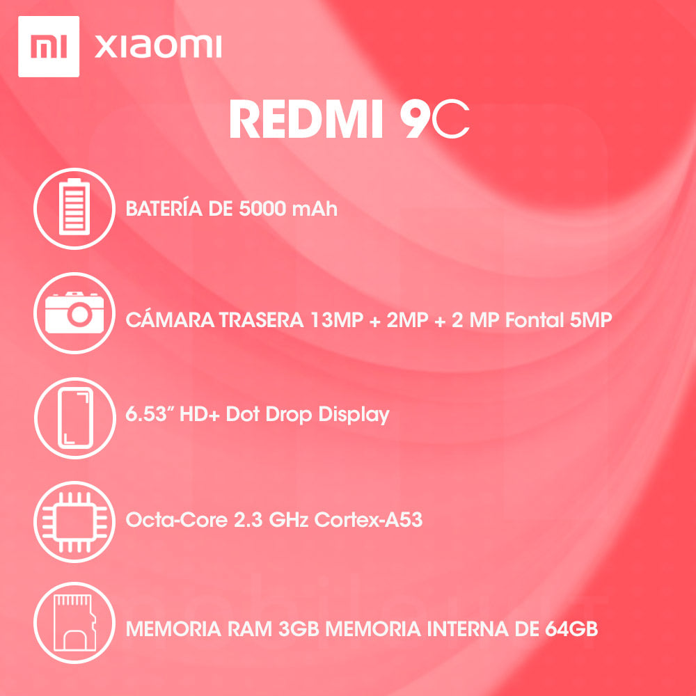 Xiaomi Redmi 9C 64GB ROM 3GB RAM Azul