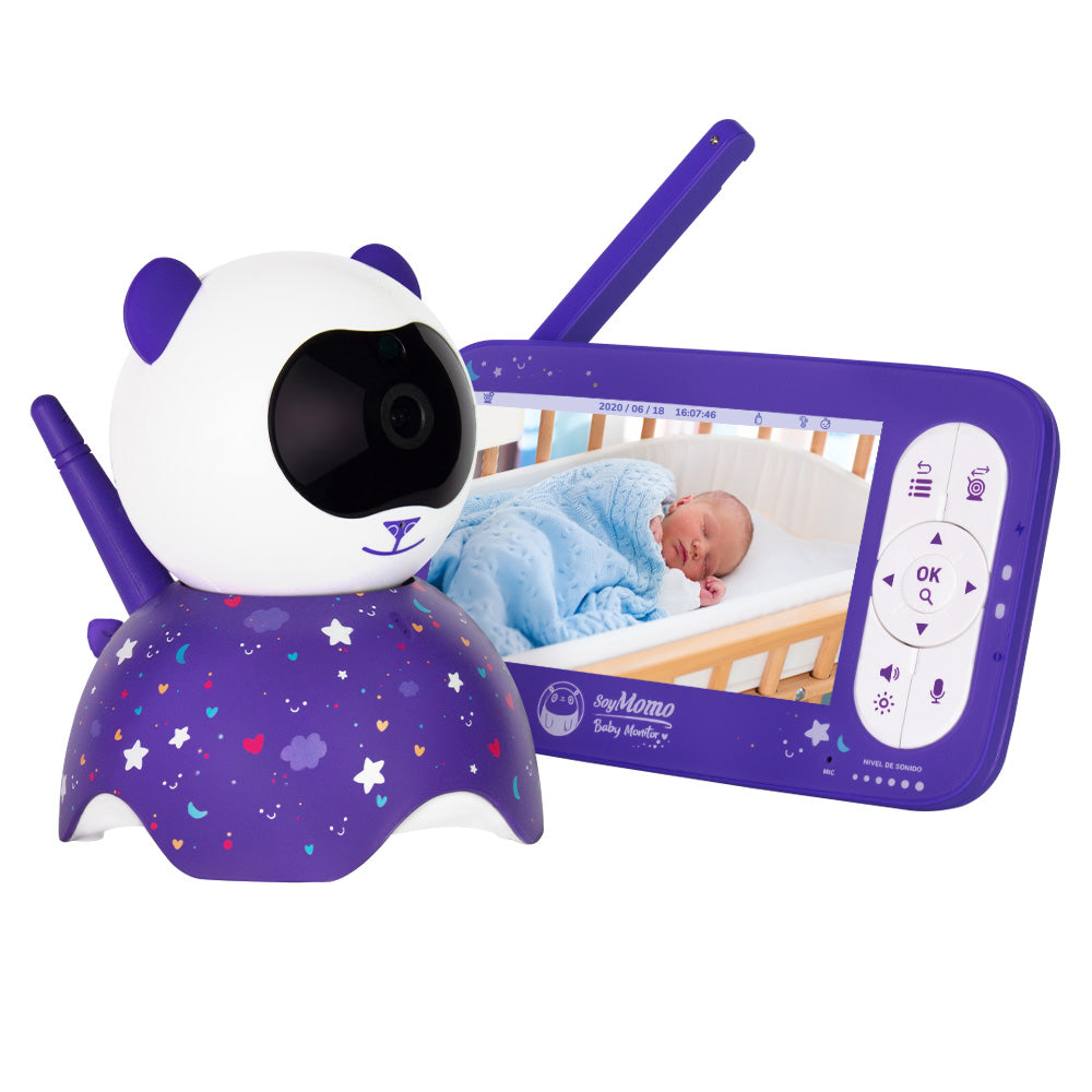 Monitor de video baby pantalla color HD 5" Cam 355° SoyMomo