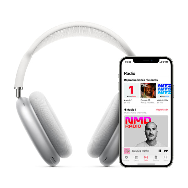 Audífonos Apple AirPods Max Bluetooth Plata