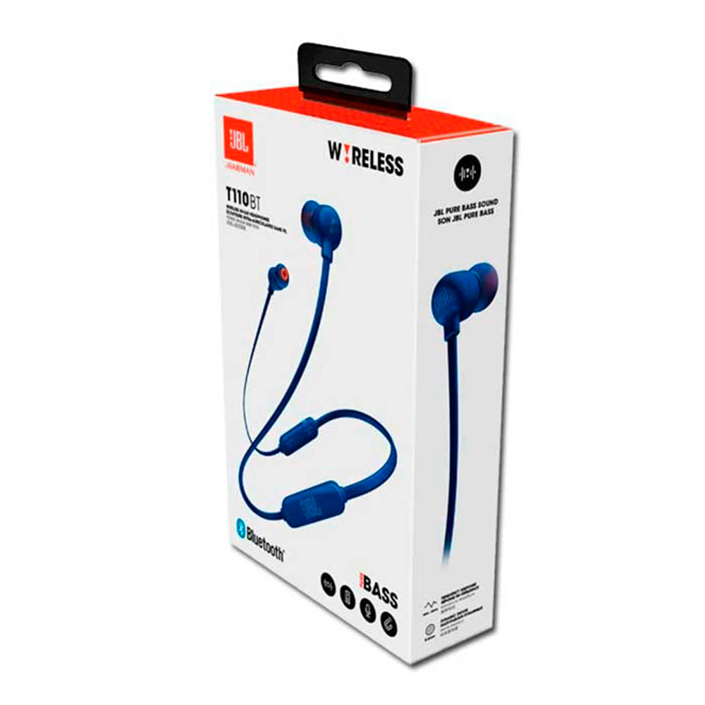 Audífonos Bluetooth JBL T110 Inalámbricos Azul