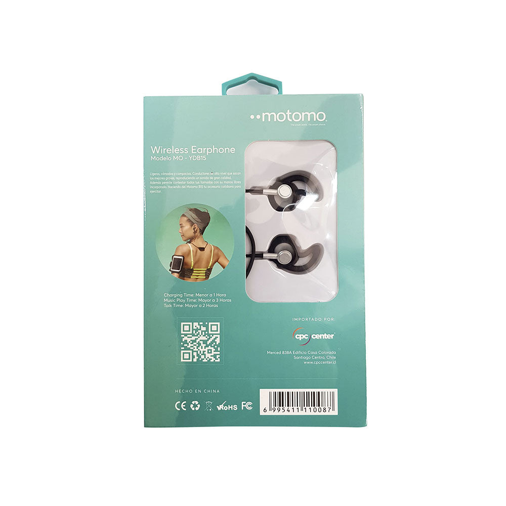 Audifonos Motomo YDB15 in ear Bluetooth deportivos Plata