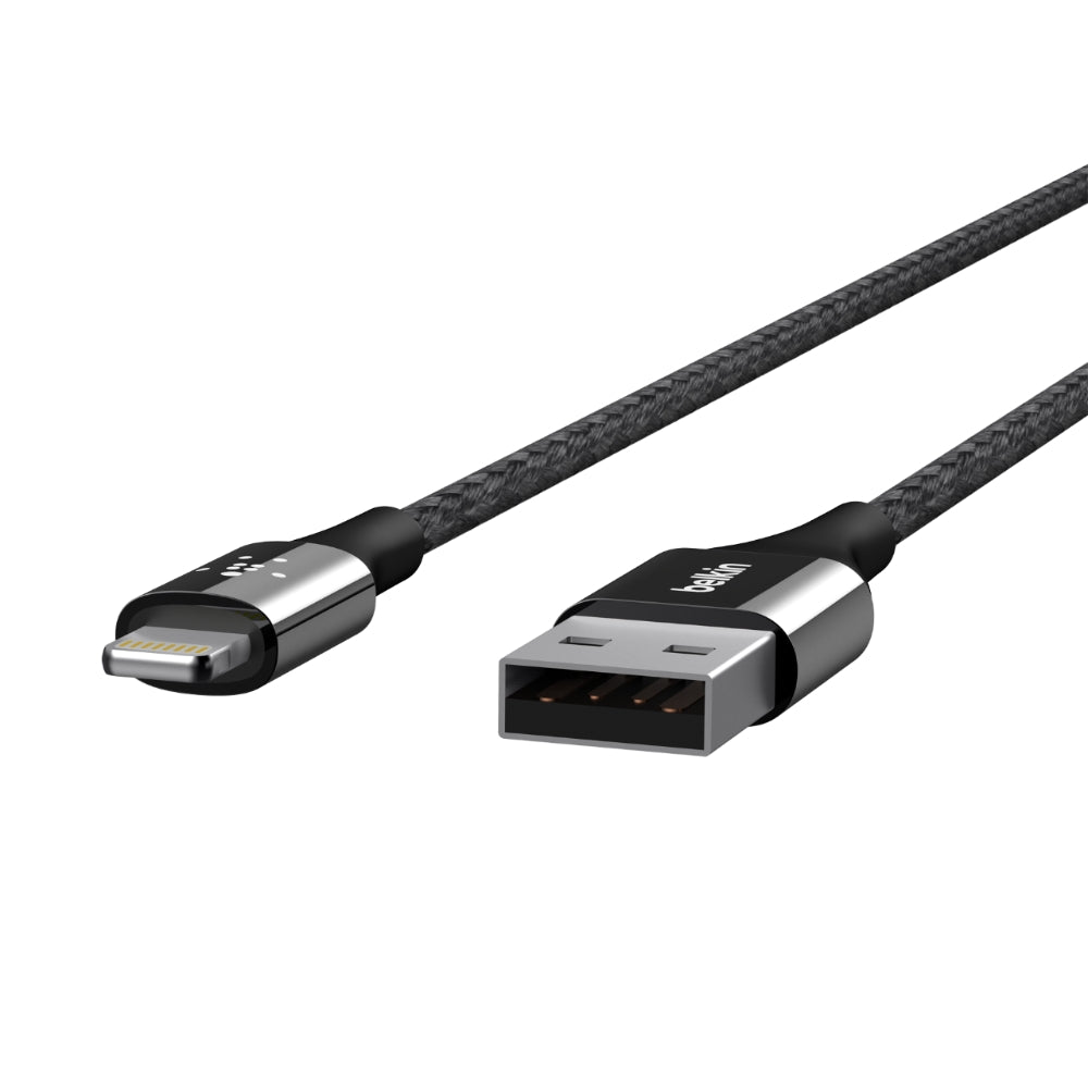 Cable Duratek Lightning USB 1.2 Mt. Belkin Negro
