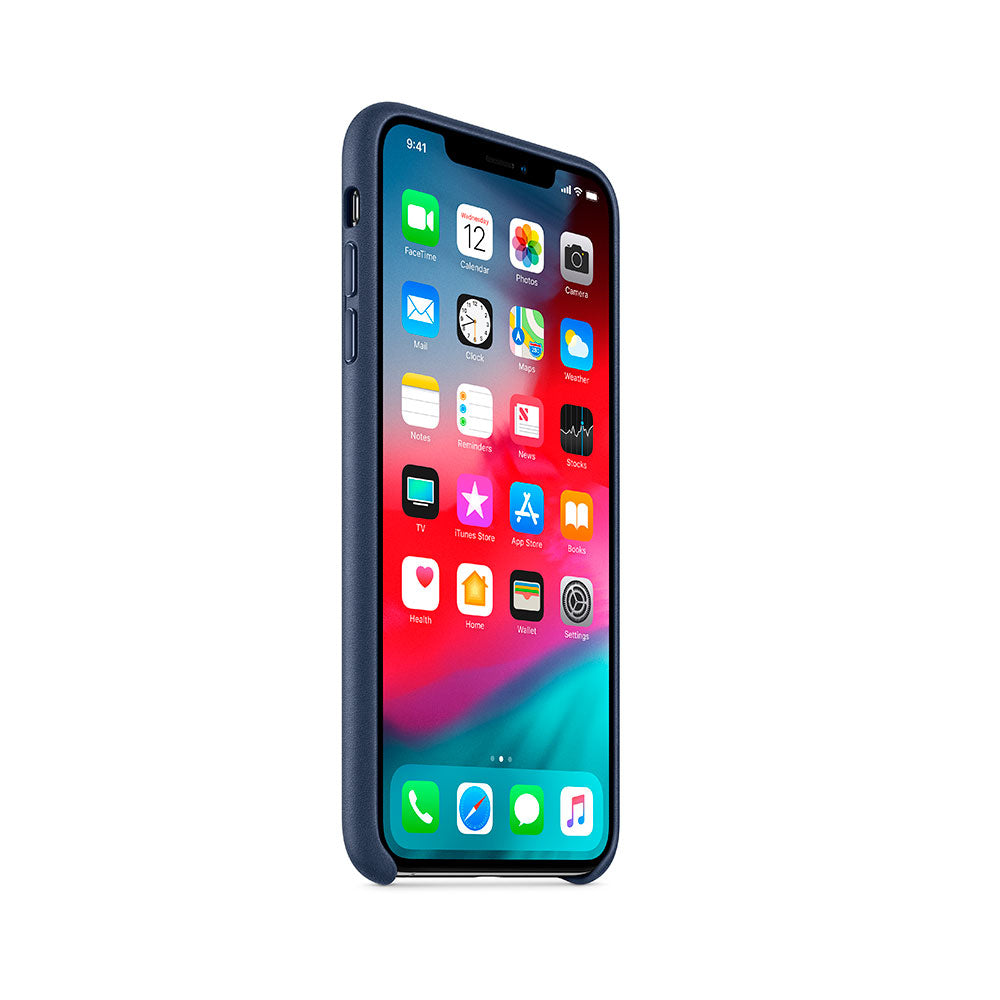 Apple case cuero para iPhone Xs Max azul noche