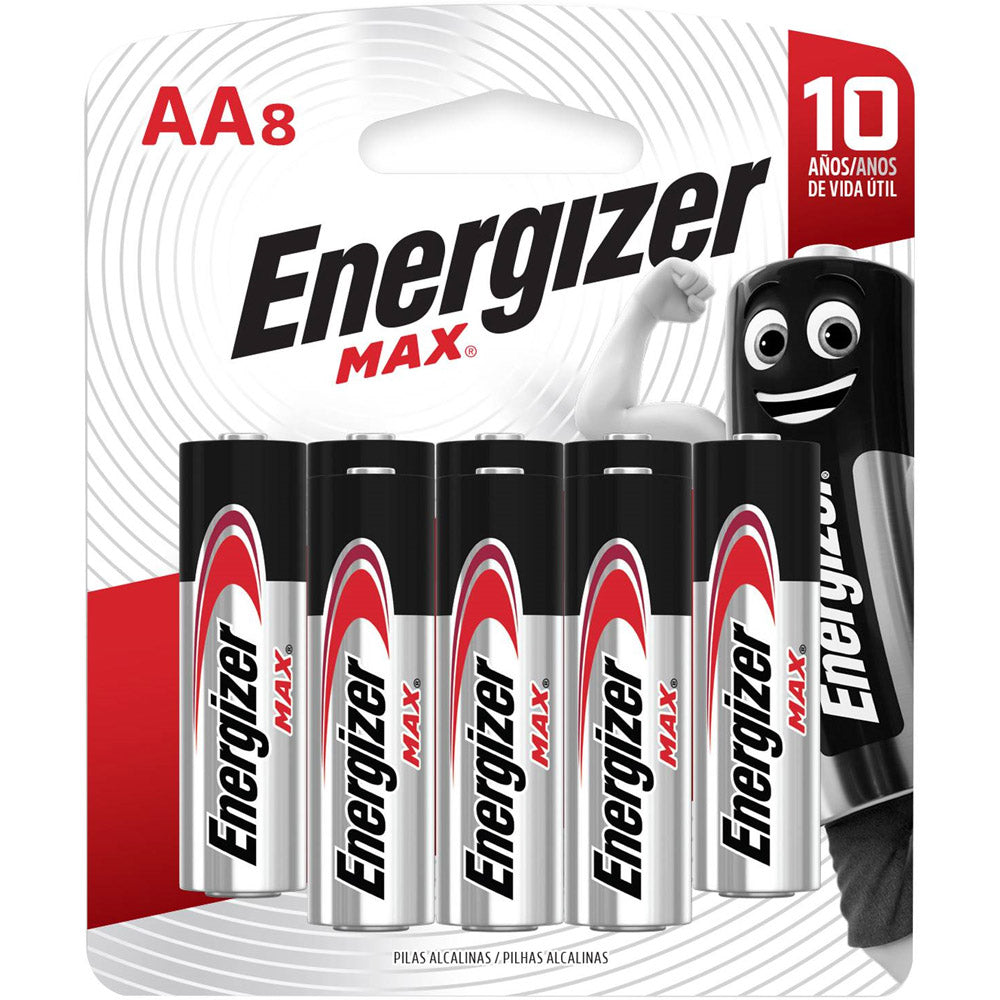 OPEN BOX - Pack de pilas Energizer Max E91BP8 AA x8 unidades
