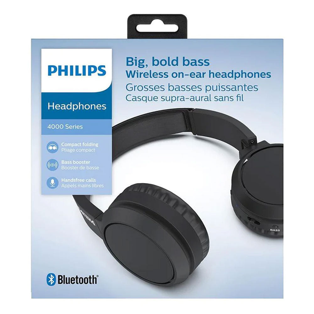 Open Box- Audifonos Philips TAH4205 Over Ear Bluetooth Negro