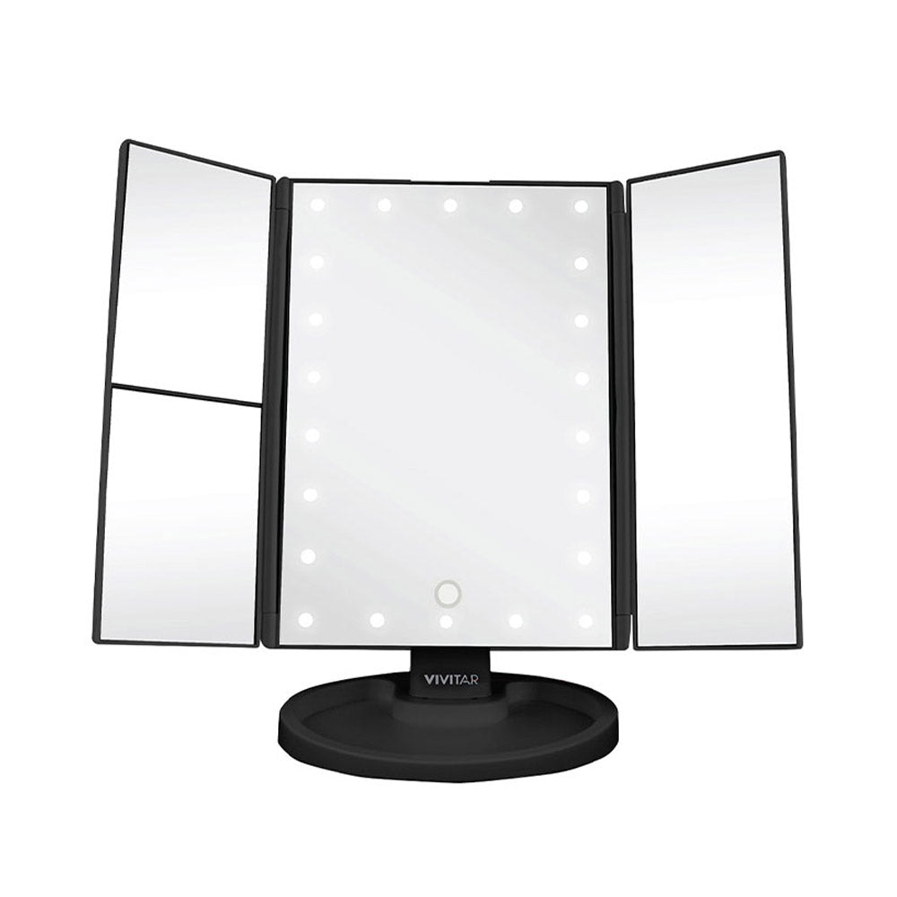 Espejo inalámbrico Vivitar con luz LED MR-1306 Negro