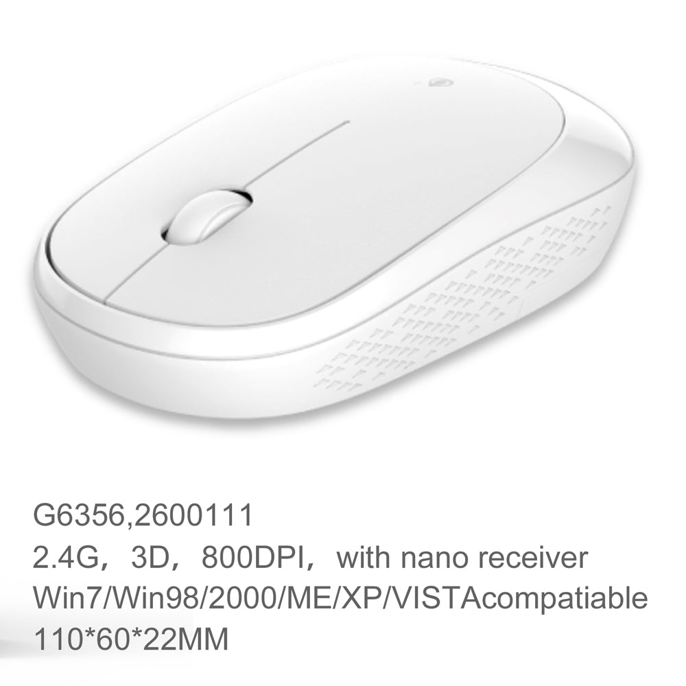 Mouse Inalambrico One Plus G6356 Blanco