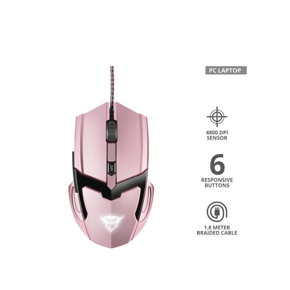 Mouse Gamer Trust GXT 101 4800 DPI con cable