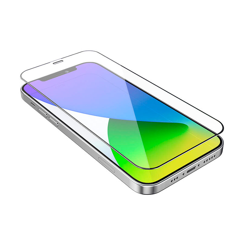 Carcasa Silicón + Lámina de vidrio para iPhone 12 Pro Max 6.7"