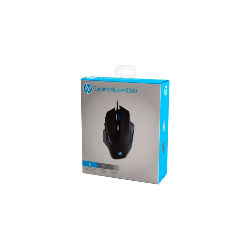 Mouse Gamer HP G200 4000 DPI 6 botones USB 1.8m