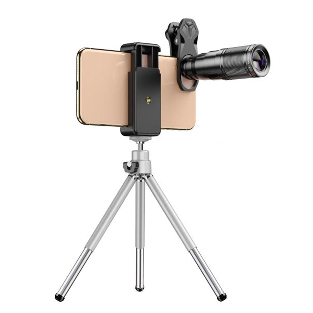 Kit de lentes cámara telescópica Apexel con trípode 4 en 1