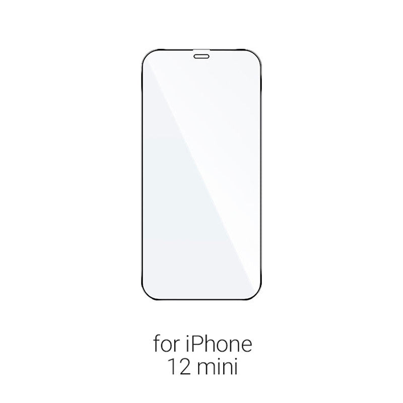 Carcasa Silicón + Lámina de vidrio para iPhone 12 Mini 5.4"
