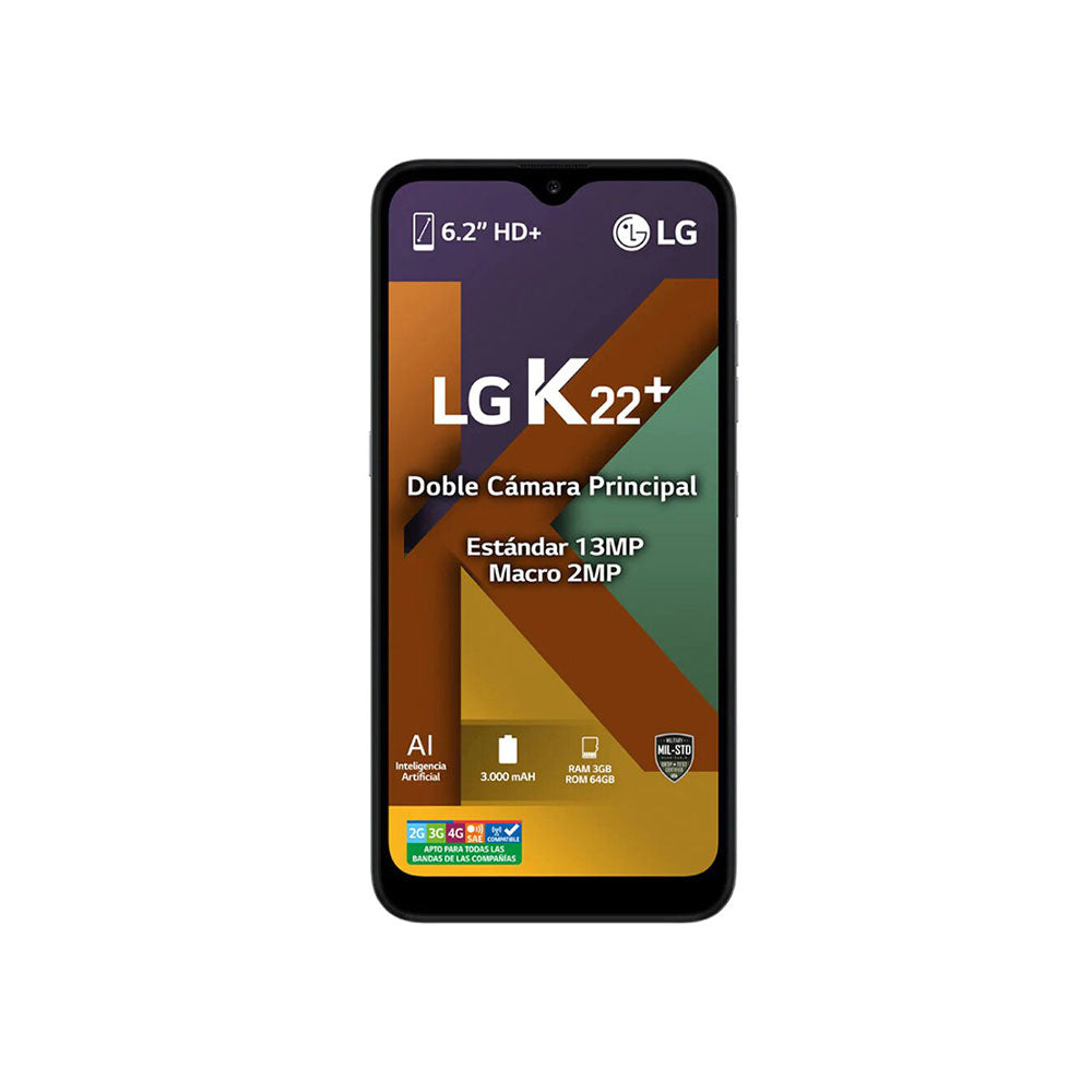 LG K22+ 64GB ROM 3GB RAM Gris