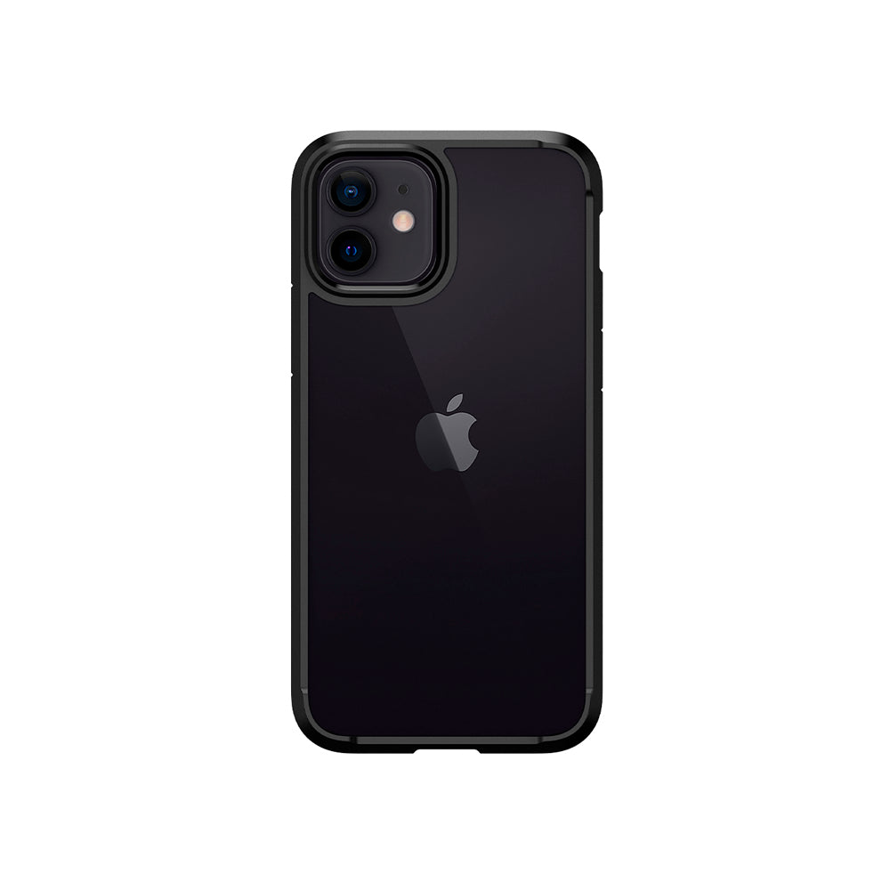 Carcasa Spigen iPhone 12 / 12 Pro Crystal Hybrid Matte Negra