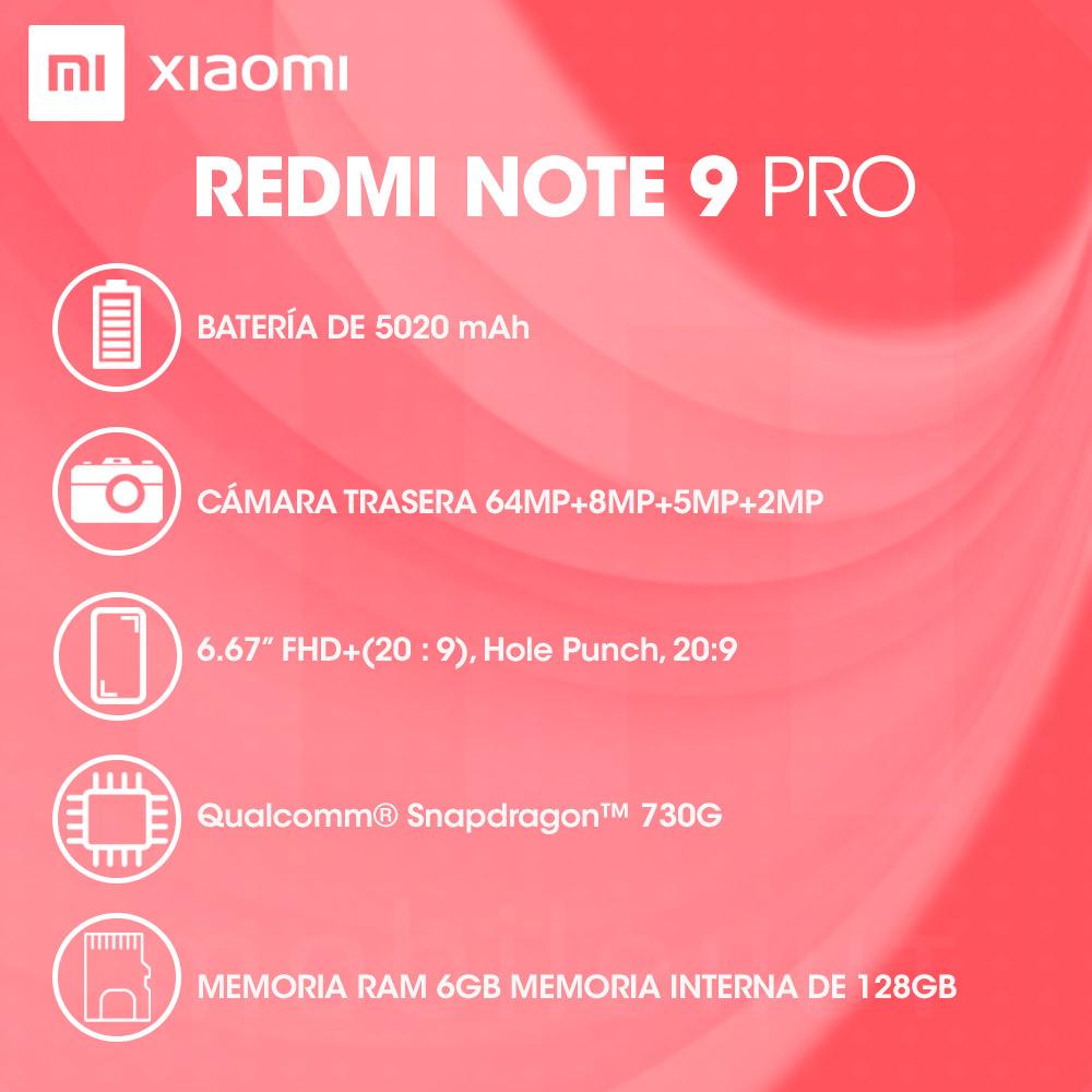 Xiaomi Redmi Note 9 Pro 128GB + Audífonos Redmi Airdots