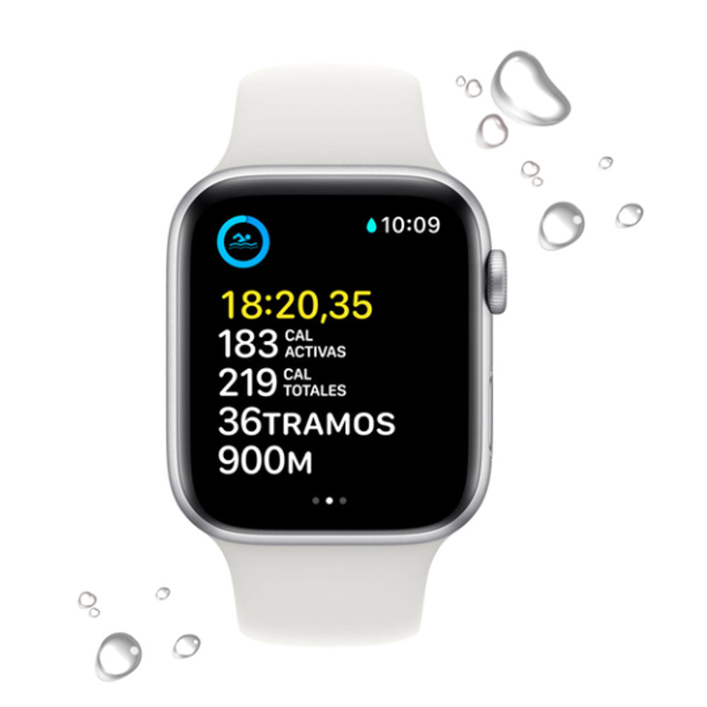 Apple Watch SE GPS 44 mm Correa deportiva blanca