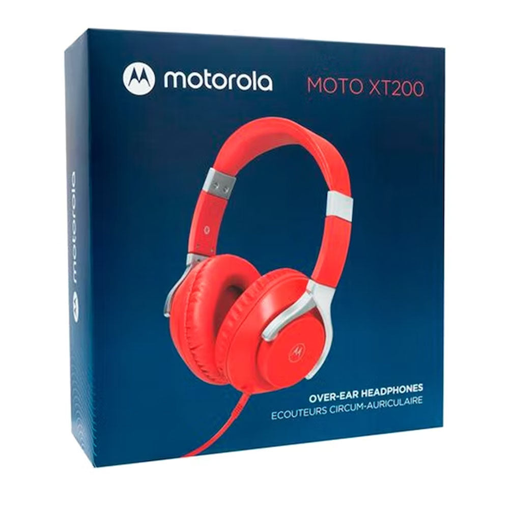 Audifonos Motorola XT 200 Over Ear Jack 3.5mm Rojo