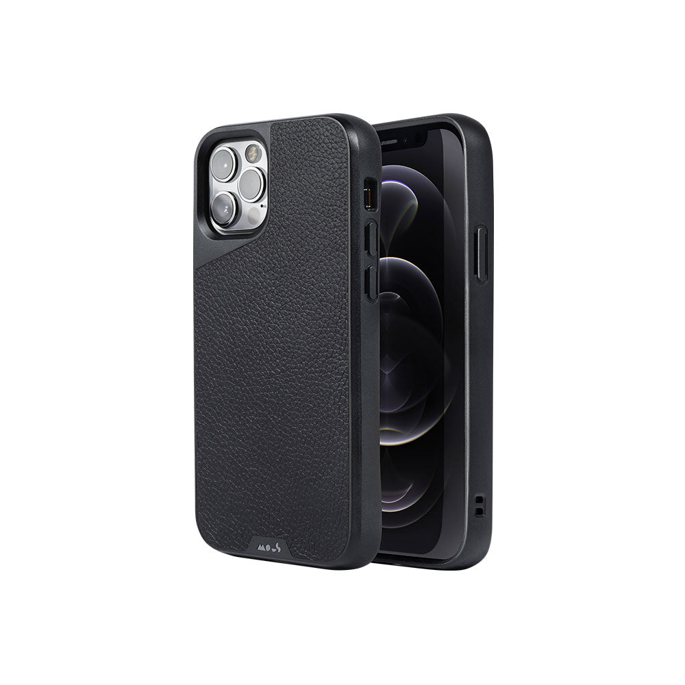Carcasa Mous para iPhone 12 Pro Max Limitless 3.0 Cuero Negro