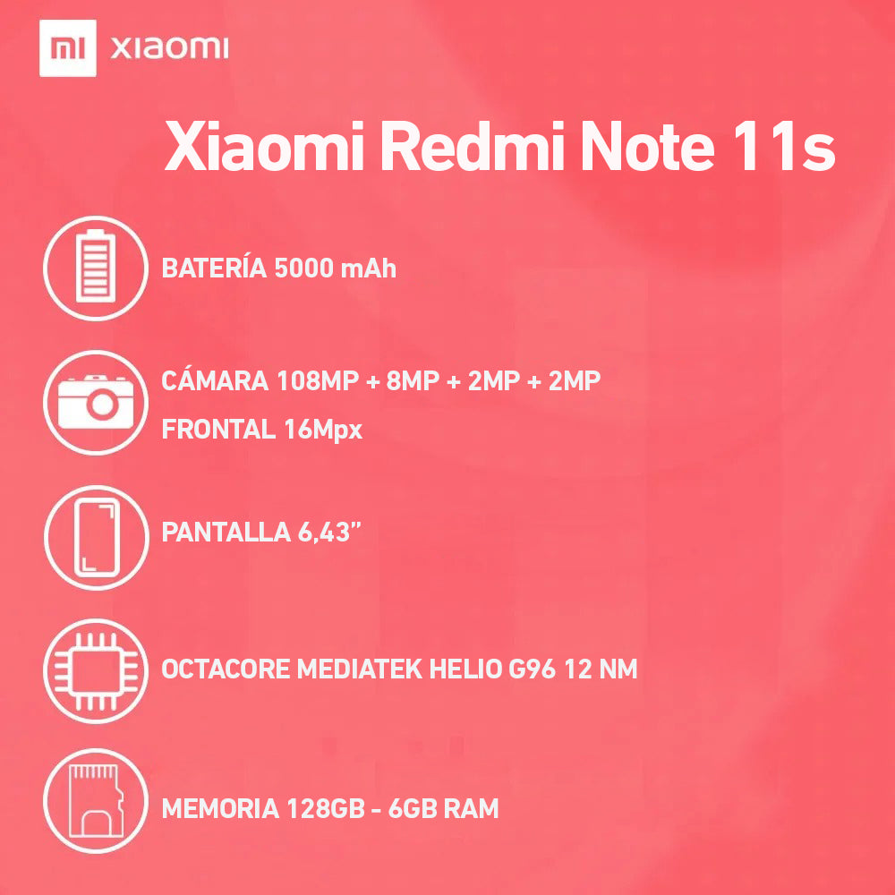 Xiaomi Redmi Note 11S 128GB ROM 6GB RAM Graphite Gray