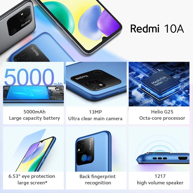 Xiaomi Redmi 10A 64GB ROM 3GB RAM Graphite Gray