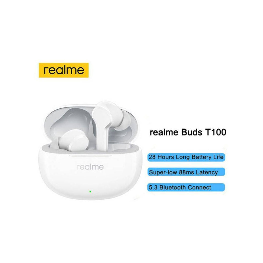 Audifonos Realme Techlife Buds T100 In Ear Bluetooth Blanco