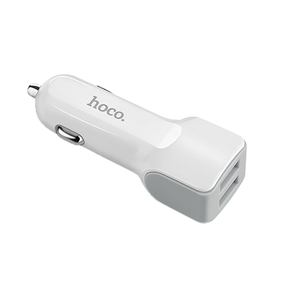 Cargador para Auto Hoco Z23 Dual USB Blanco