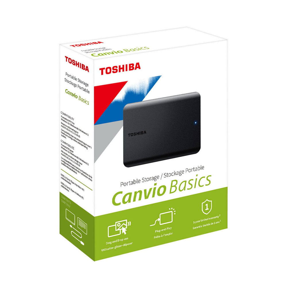 Disco Duro Externo Toshiba Canvio Basics 4TB A5 Negro