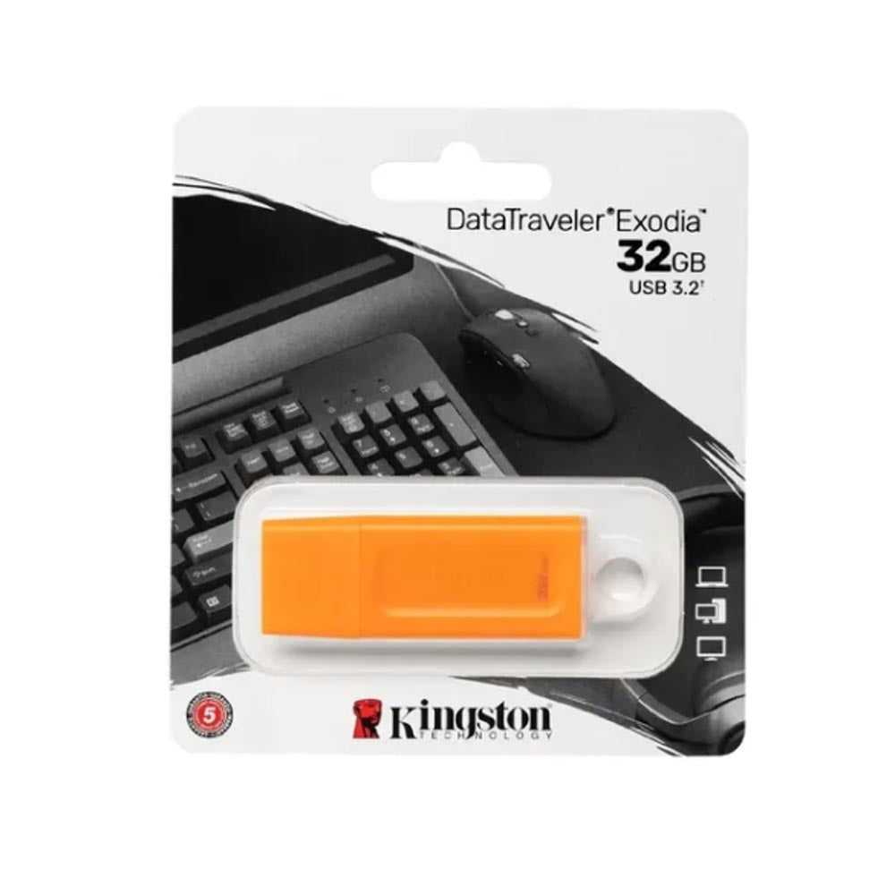 Pendrive Kingston 32GB USB 3.0 Datatraveler Exodia Naranja