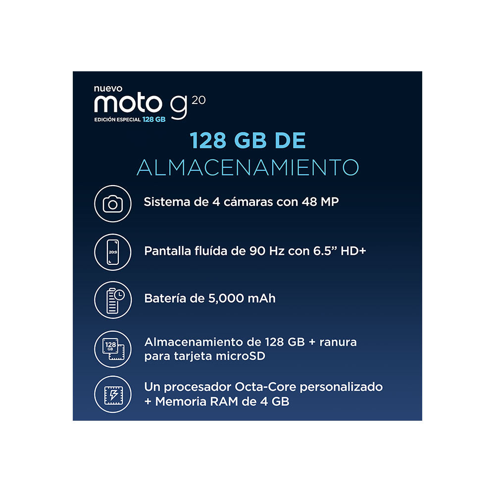 Motorola Moto G20 Edicion Especial 128GB ROM 4GB RAM