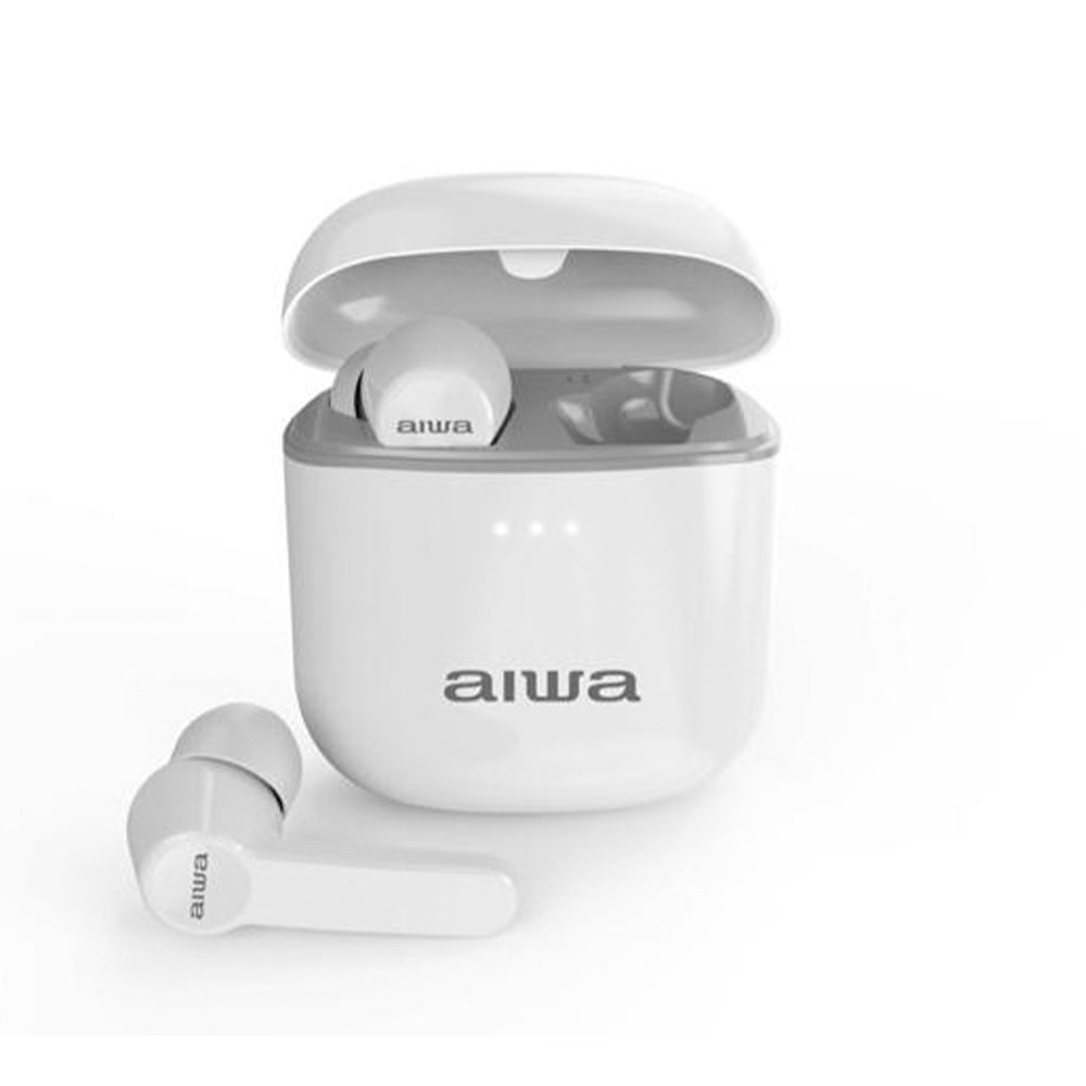 OPEN BOX - Audifonos Aiwa AW-8 In Ear Bluetooth 5.0 Blanco