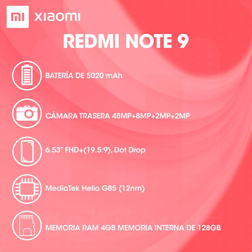 OPEN BOX - Xiaomi Redmi Note 9 128gb Rom 4gb Ram Negro - OPEN BOX