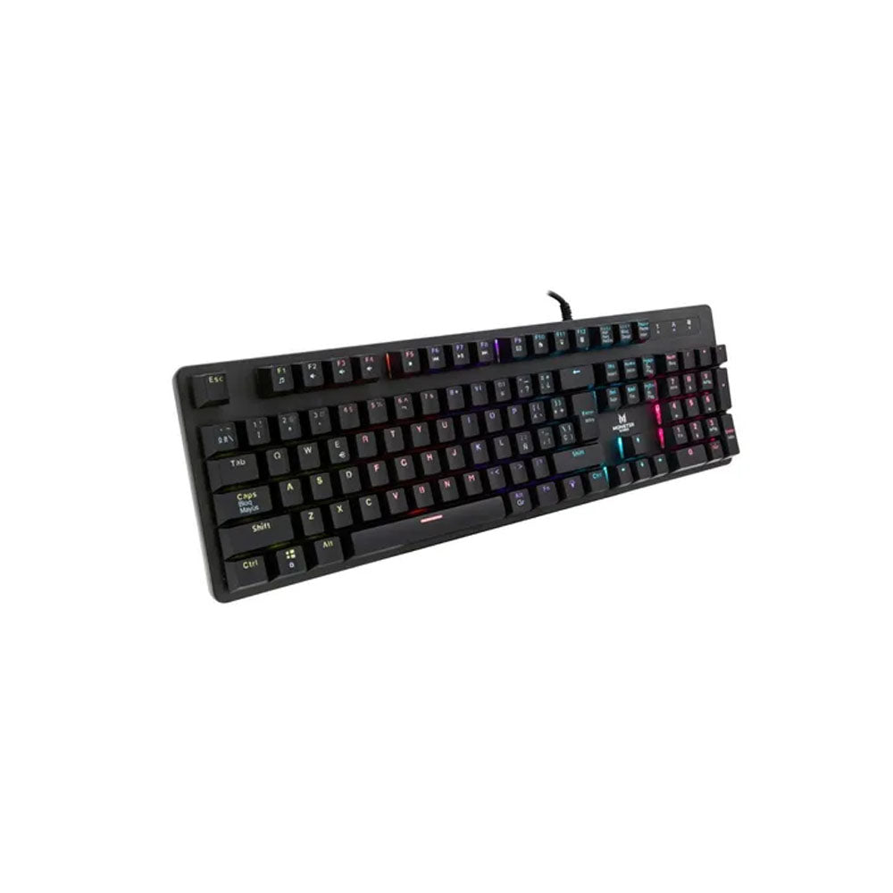 Teclado Gamer Mecánico Monster Strategy RGB Switch blue